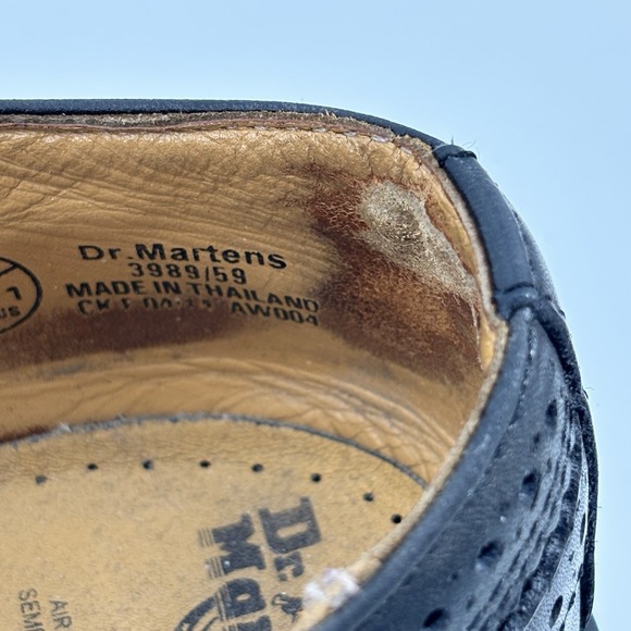 VTG Dr. Doc Martens Shoes‎ Mens US 13/UK 12 Black Docs 3989/59 Brogues Wingtips main image 10